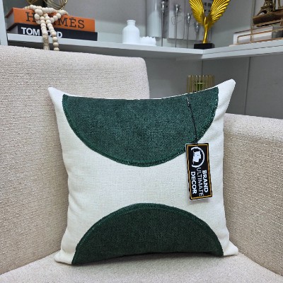 Art D green design throw pillow cover 
