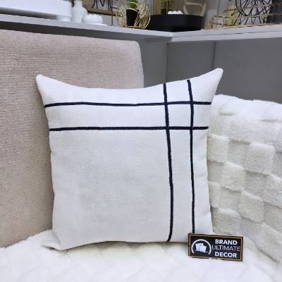 Art lines pillow cover blue 