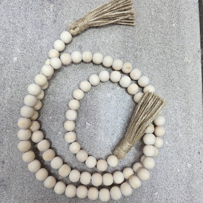 Beige beads decor 