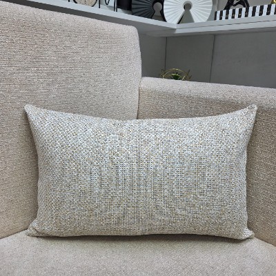 Beige dots rectangle pillow cover 