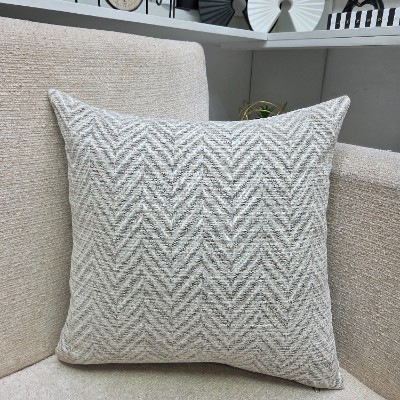Beige waves pillow cover 