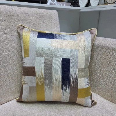 Blocks print pillow cover 