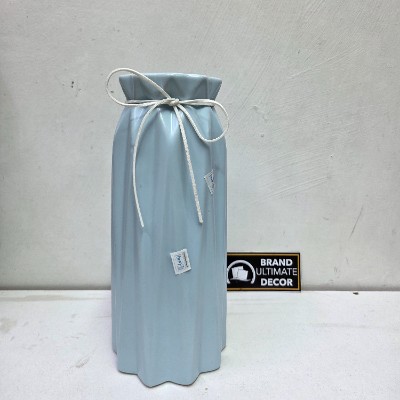 Blue ceramic flower vase 