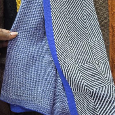 Blue throw blanket 