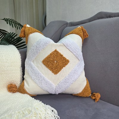 Boho diamon pillow cover 800