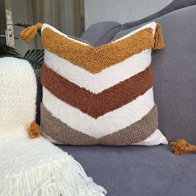 Boho vshape pillow cover 800