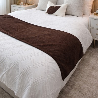 Coffee brown bed runner 6*6 
