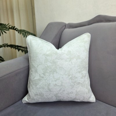 E_Sage green and white  pillow cover  50*50cm 