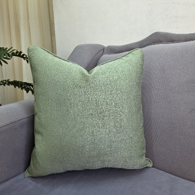 E_Sage green  pillow cover 