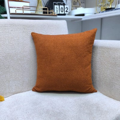 Faux Burnt orange pillow cover without p