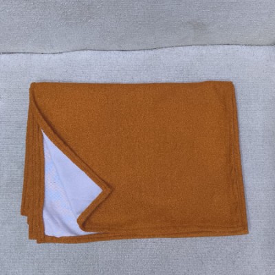 Faux light orange runner 