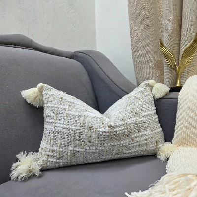 Forest mist beige pillow cover rectangle 