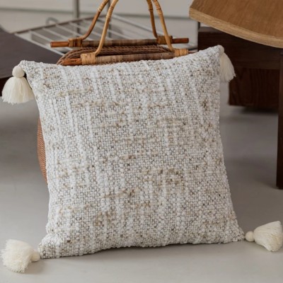Forest mist beige pillow cover 