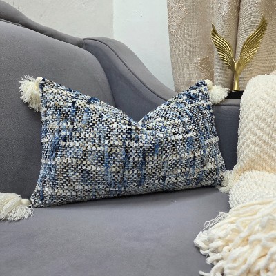 Forest mist blue pillow cover rectangle