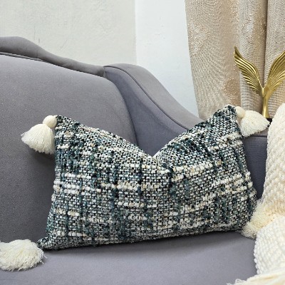 Forest mist green  pillow cover rectangle 