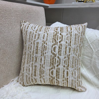 G _Heavy creasent cream pillow cover 