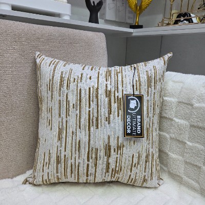 G_ Heavy  Jacquard beige pillow cover 