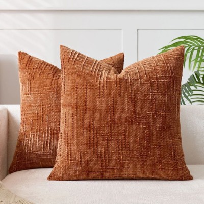 G_ Rust throw pillow cover 
