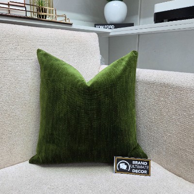 G_Heavy green pillow cover 
