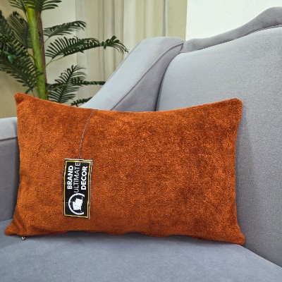 Ginger orange throw pillow cover rectangle 