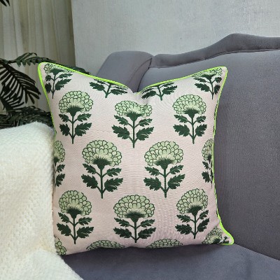 Green tree canvas 50*50 cm pillow cover 