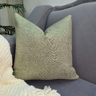 Grey linen pillow cover