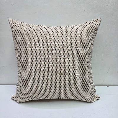 Heavy brown dot pillow cover 