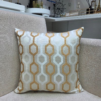 Honeycomb throw pillow cover 