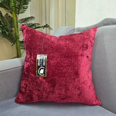 Maroon velvet pillow cover 50*50cm 