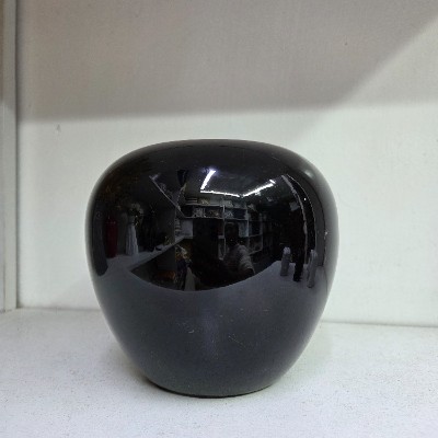 Melamine vase black  