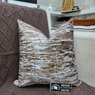 Nafu marble brown pillow cover 