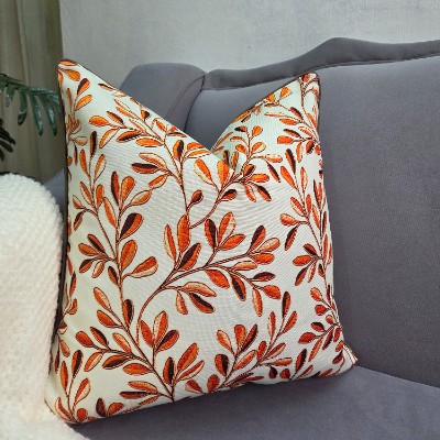 Orange  floral 50*50cm canvas