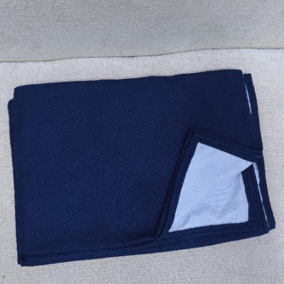 Royal blue faux bed runner 6*6 bed 