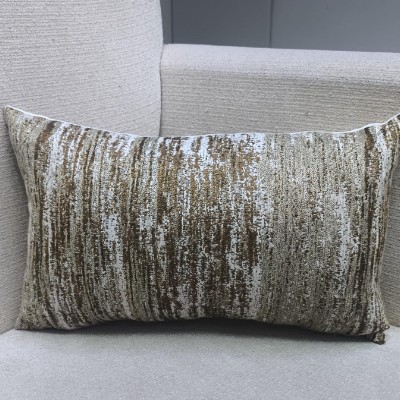 Rustic shimmer rectangle  pillow cover 