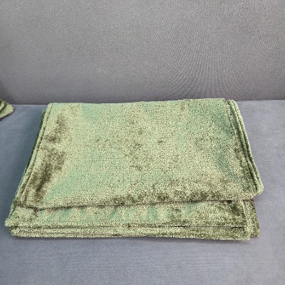 Sage green bed runner 