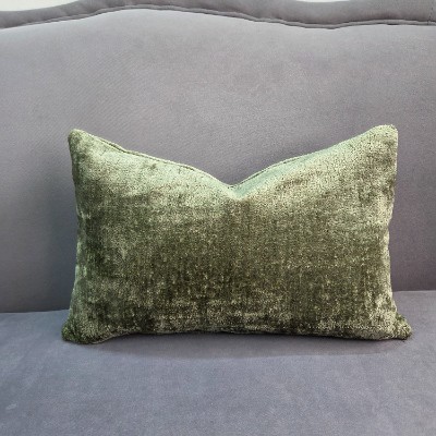 Sage green throw pillow cover  rectangle 