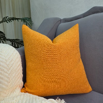 Shade of orange pillow cover