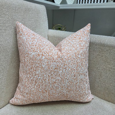 Ta whute orange pillow cover 