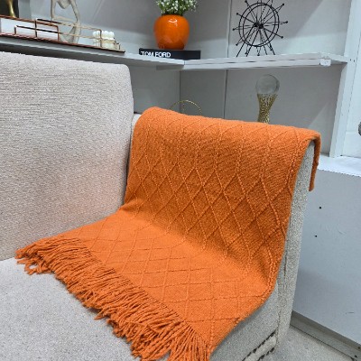 Throw blanket orange  L 2500