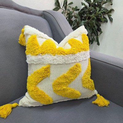 Vshape woven pillow cover 